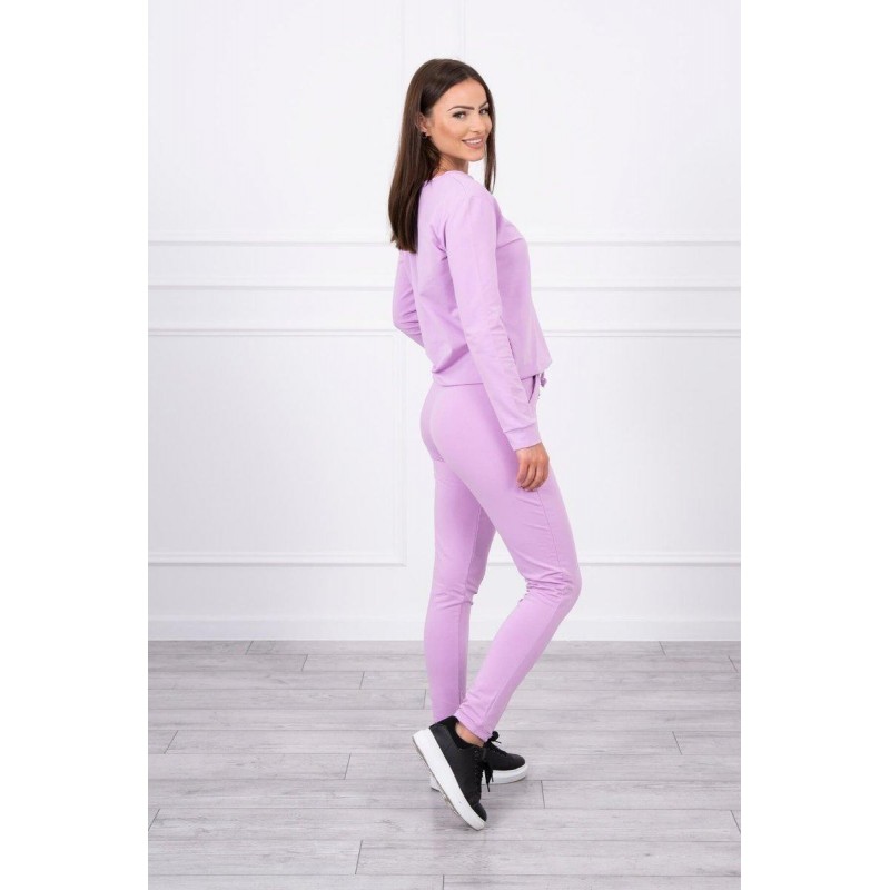 Dámska fialová tepláková súprava 9090