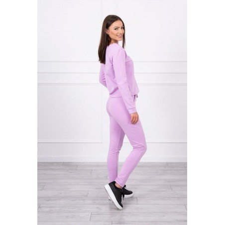 Dámska fialová tepláková súprava 9090