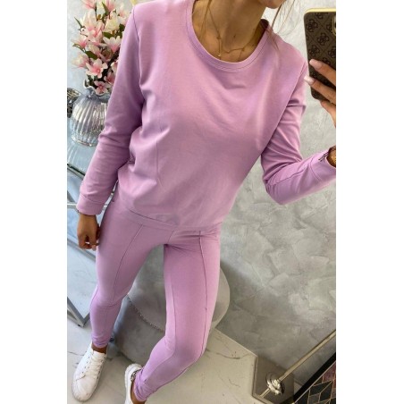 Dámska fialová tepláková súprava 9090