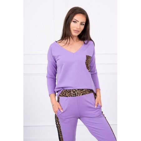 Dámska tepláková súprava 0068 - fialová