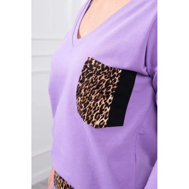 Dámska tepláková súprava 0068 - fialová