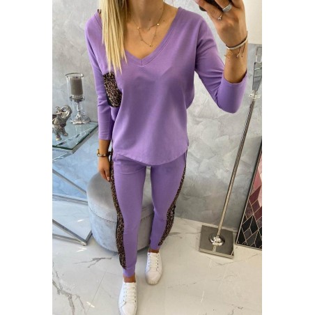 Dámska tepláková súprava 0068 - fialová