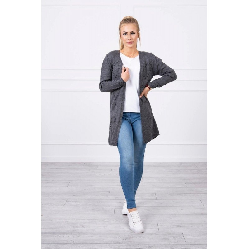 Dámsky grafitový kardigán SN-7013