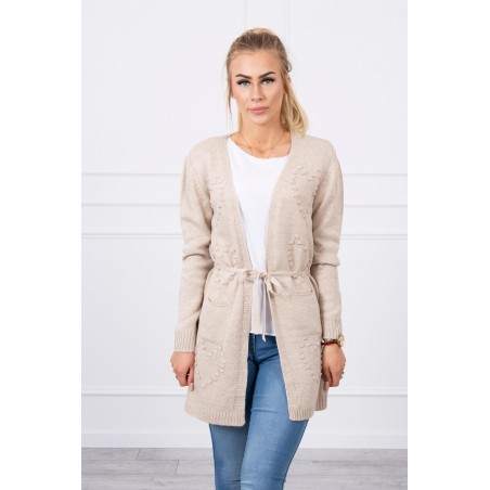 Dámsky béžový kardigán SN-7013