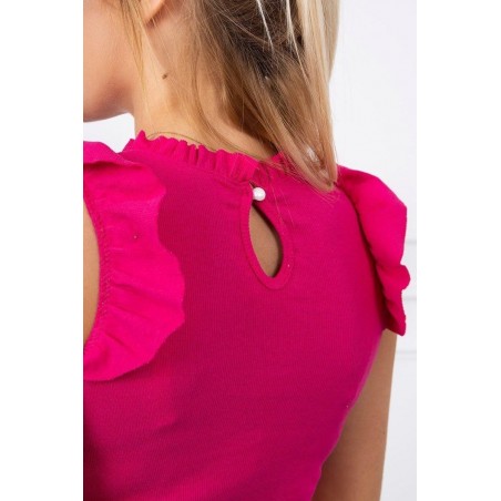 Dámska blúzka s volánmi 9092 - fuchsiová