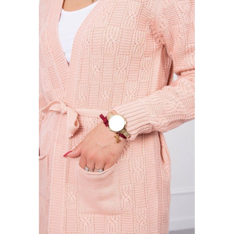 Dámsky ružový kardigán SN-7016