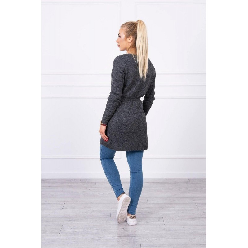 Dámsky grafitový kardigán SN-7016