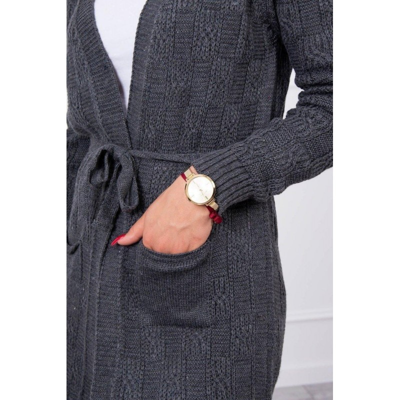 Dámsky grafitový kardigán SN-7016