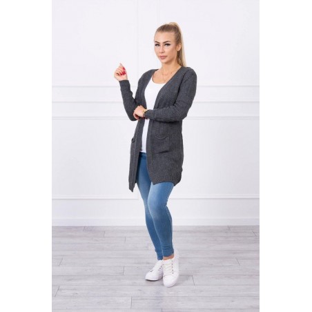 Dámsky grafitový kardigán SN-7016