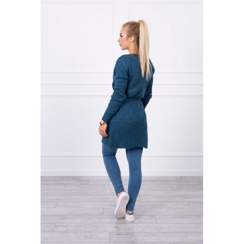 Dámsky modrý kardigán SN-7016