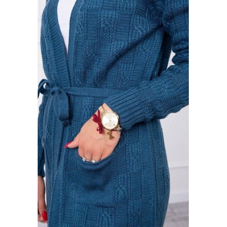 Dámsky modrý kardigán SN-7016