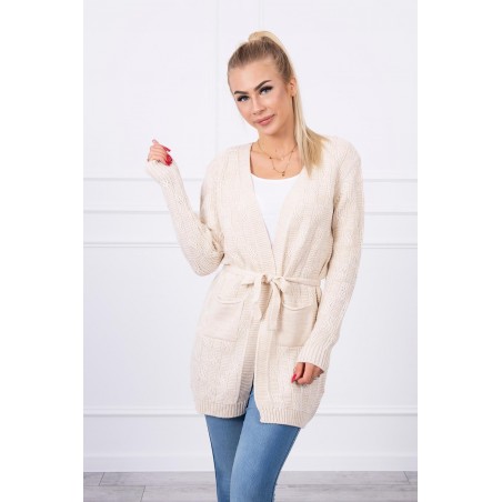 Dámsky béžový kardigán SN-7016