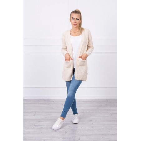Dámsky béžový kardigán SN-7016