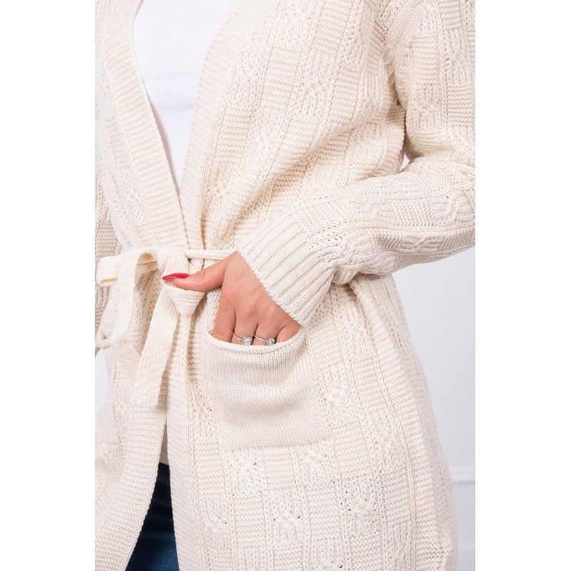 Dámsky béžový kardigán SN-7016