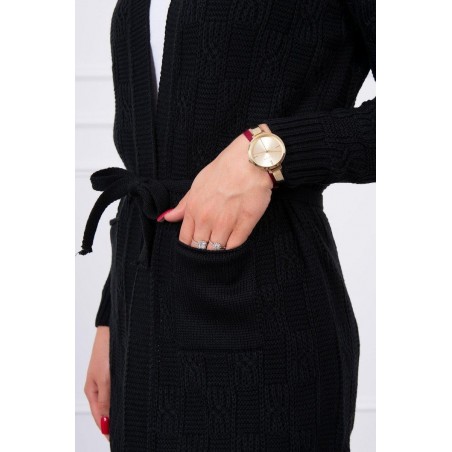 Dámsky čierny kardigán SN-7016