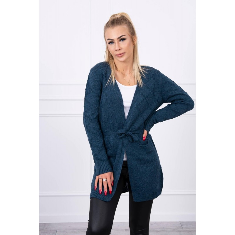 Kardigán pre dámy SN-7001 - modrý