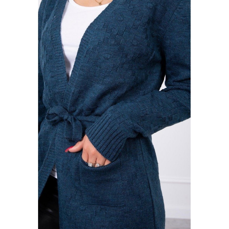 Kardigán pre dámy SN-7001 - modrý