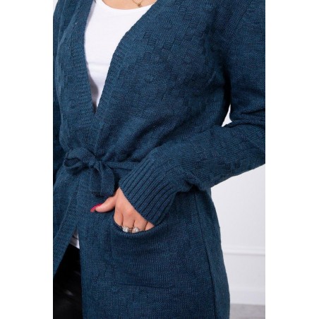 Kardigán pre dámy SN-7001 - modrý