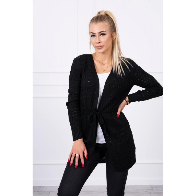 Kardigán pre dámy SN-7015 - čierny