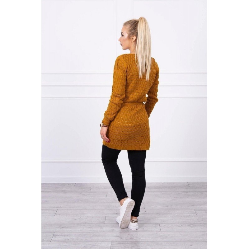 Kardigán pre dámy SN-7015 - horčicový