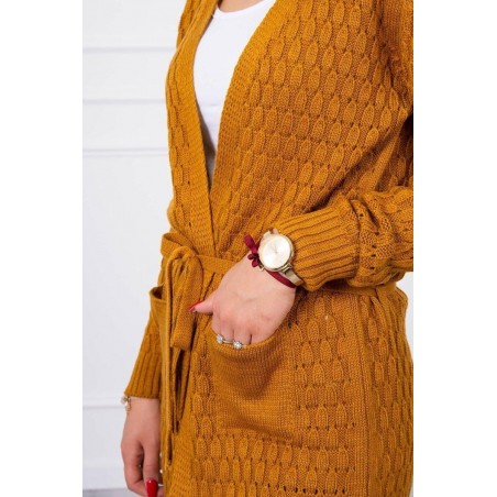 Kardigán pre dámy SN-7015 - horčicový