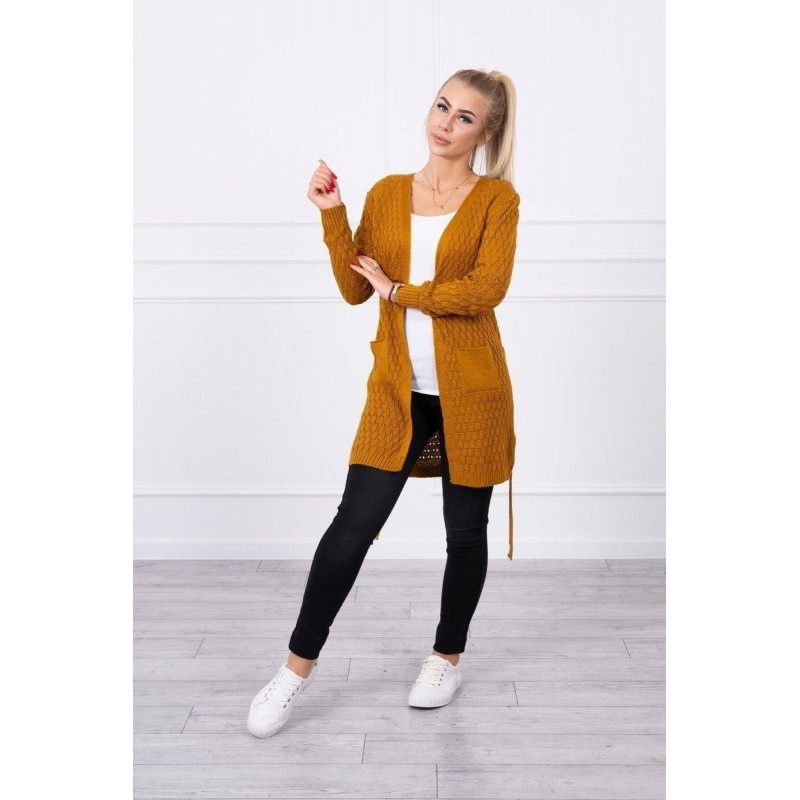 Kardigán pre dámy SN-7015 - horčicový