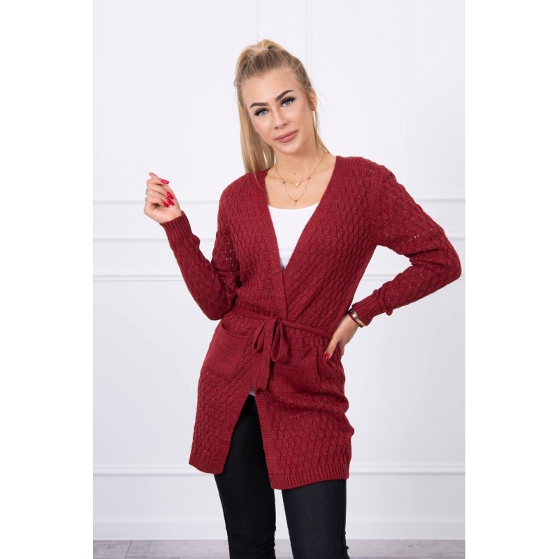 Kardigán pre dámy SN-7015 - bordový