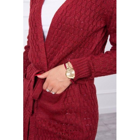 Kardigán pre dámy SN-7015 - bordový