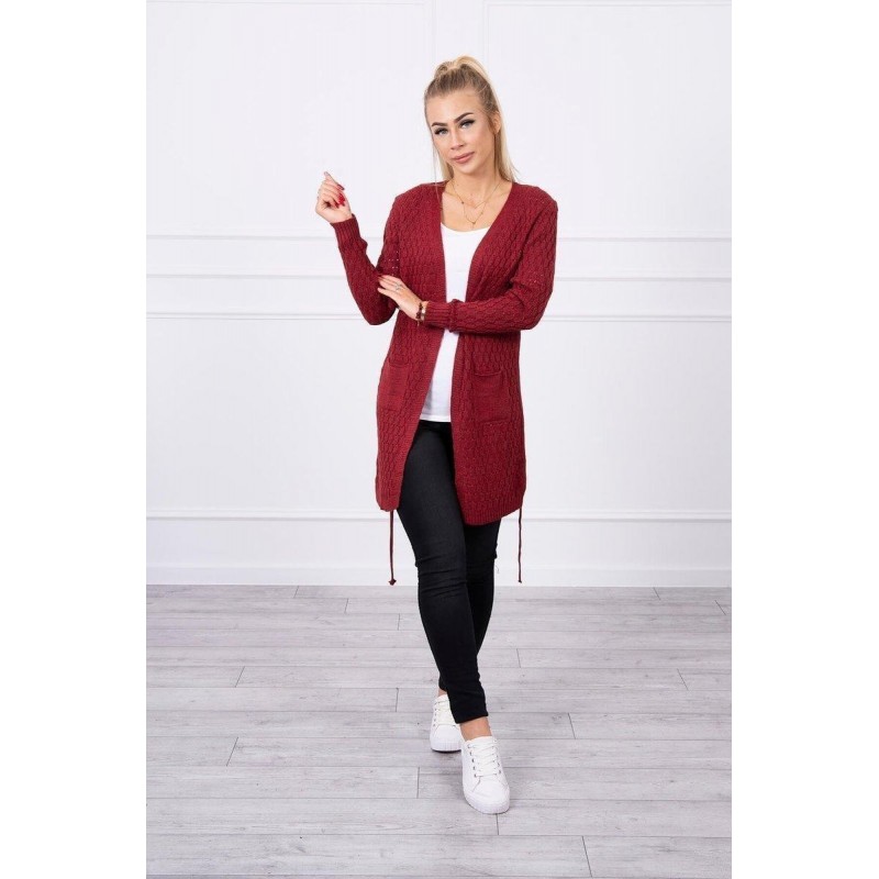Kardigán pre dámy SN-7015 - bordový
