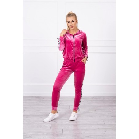 Fuchsiová dámska velúrová tepláková súprava 9103