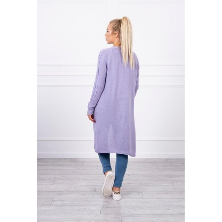 Dámsky fialový kardigán s vreckami 2020-3