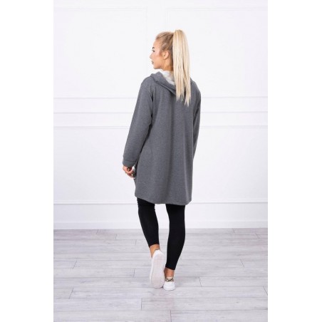 Mikina na zips pre dámy 9108 - grafitová