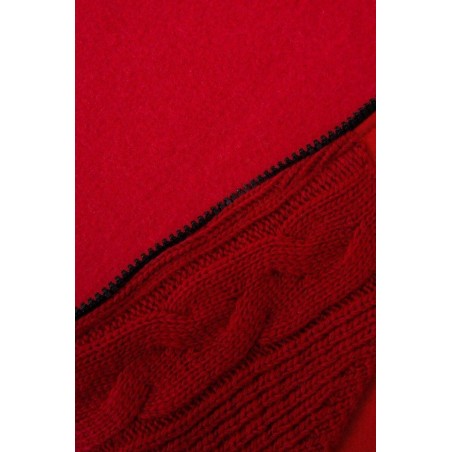 Dámska mikina s kapucňou 9106 - červená