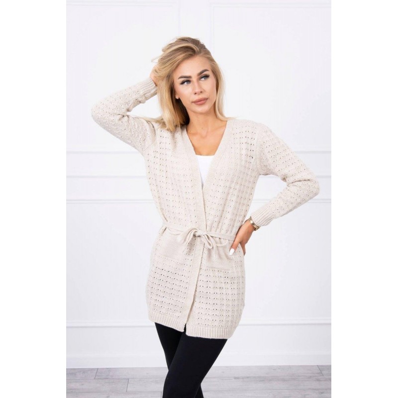 Béžový kardigán pre dámy SN-7007
