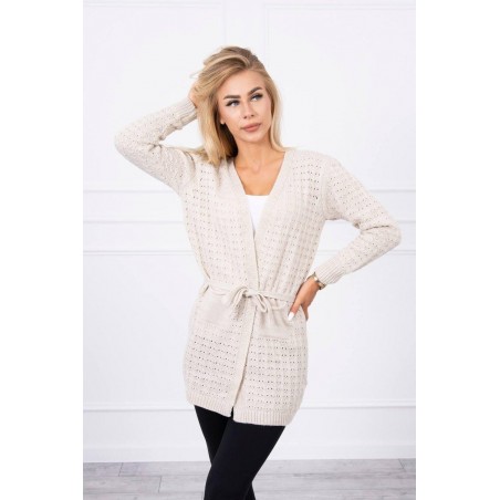 Béžový kardigán pre dámy SN-7007