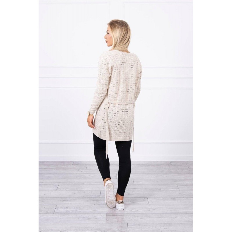 Béžový kardigán pre dámy SN-7007