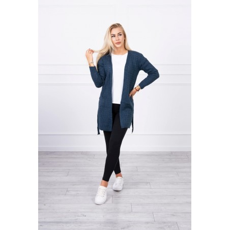 Modrý kardigán pre dámy SN-7007