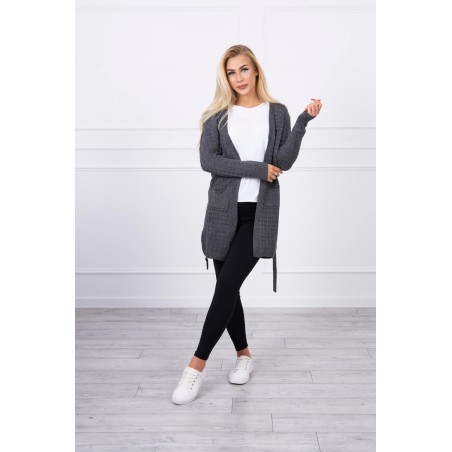 Grafitový kardigán pre dámy SN-7007