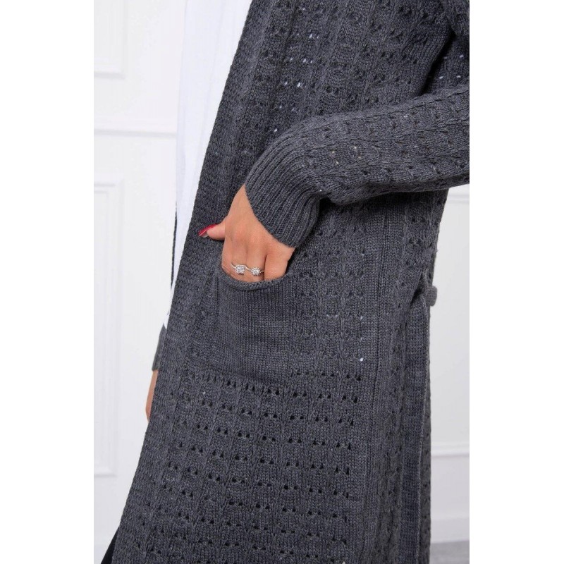 Grafitový kardigán pre dámy SN-7007