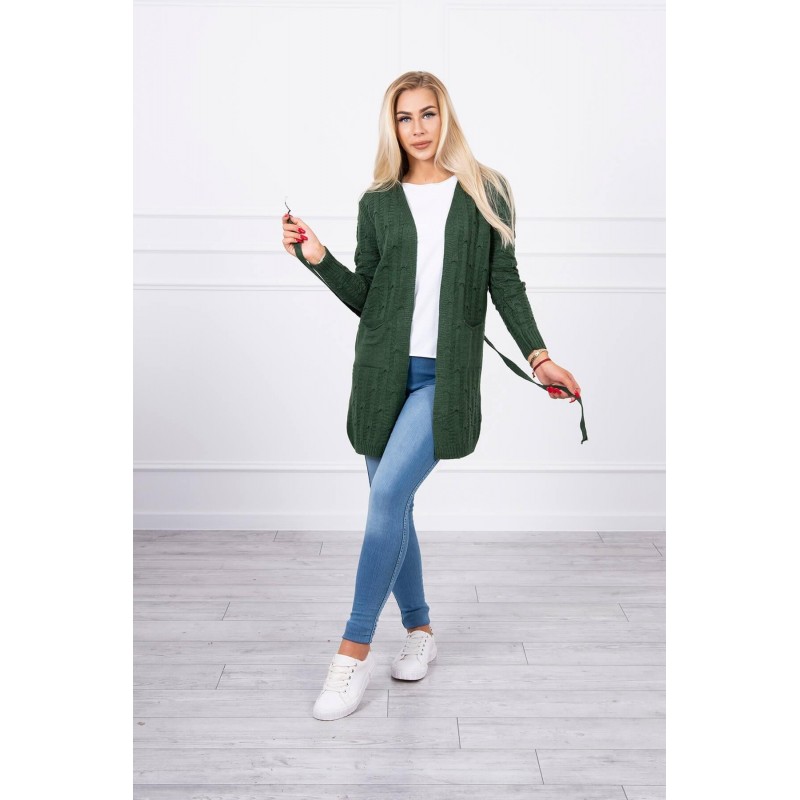 Kardigán pre dámy SN-7003 - zelený