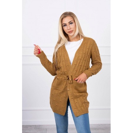 Kardigán pre dámy SN-7003 - kamelový
