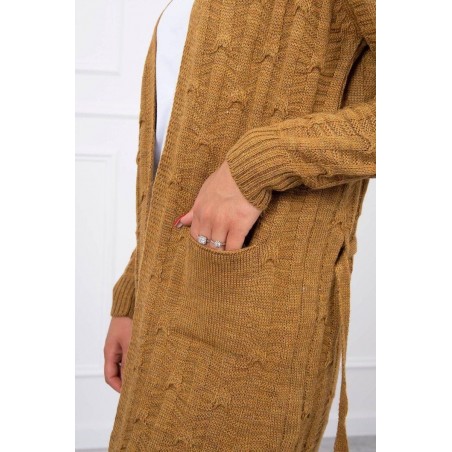Kardigán pre dámy SN-7003 - kamelový