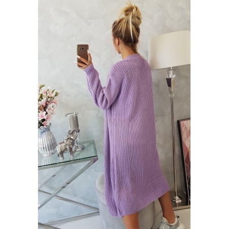 Dlhý dámsky fialový kardigán 2019-2