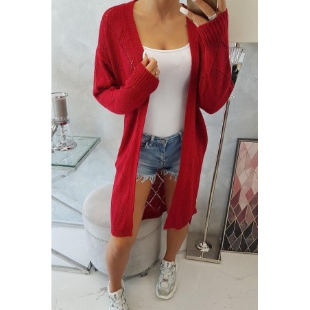 Kardigán pre dámy 2020-4 - červený