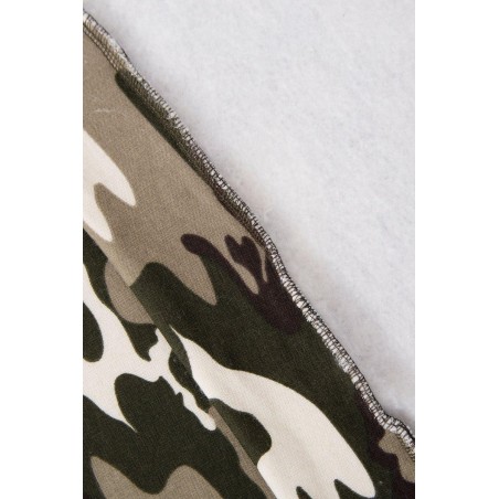 Maskáčové dámske šaty 9107 - kaki-ecru