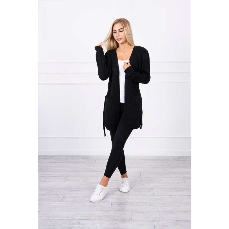 Dámsky čierny kardigán SN-7002