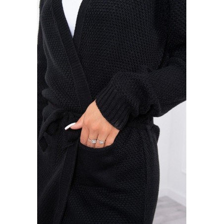 Dámsky čierny kardigán SN-7002