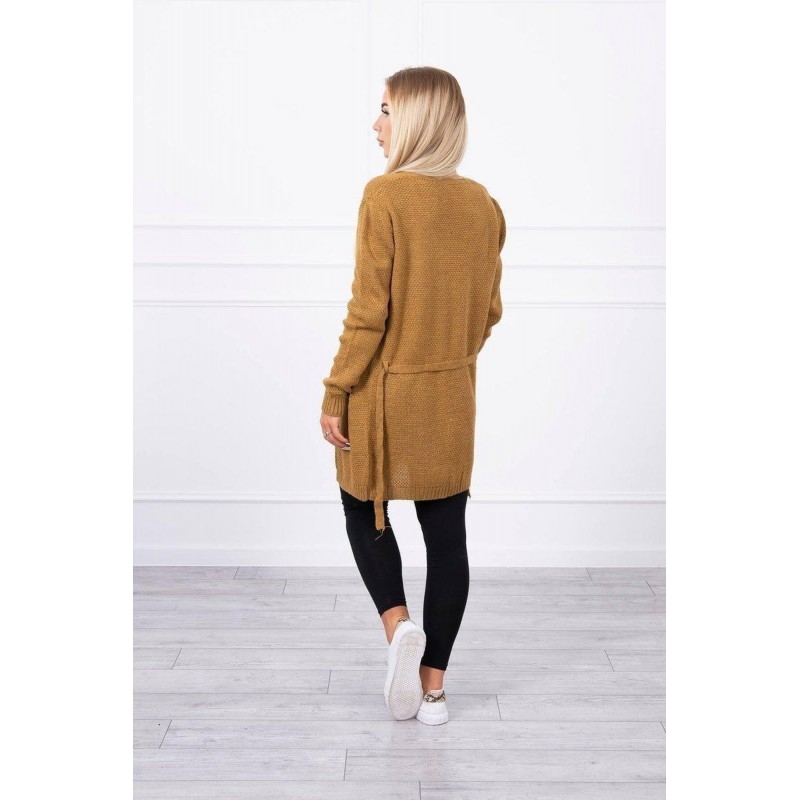 Dámsky horčicový kardigán SN-7002