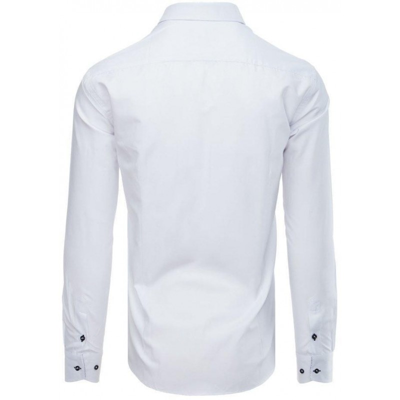 Pánska hladká košeľa (dx1582) - biela
