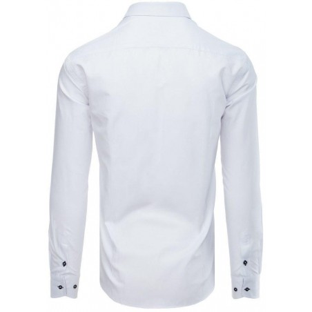 Pánska hladká košeľa (dx1582) - biela